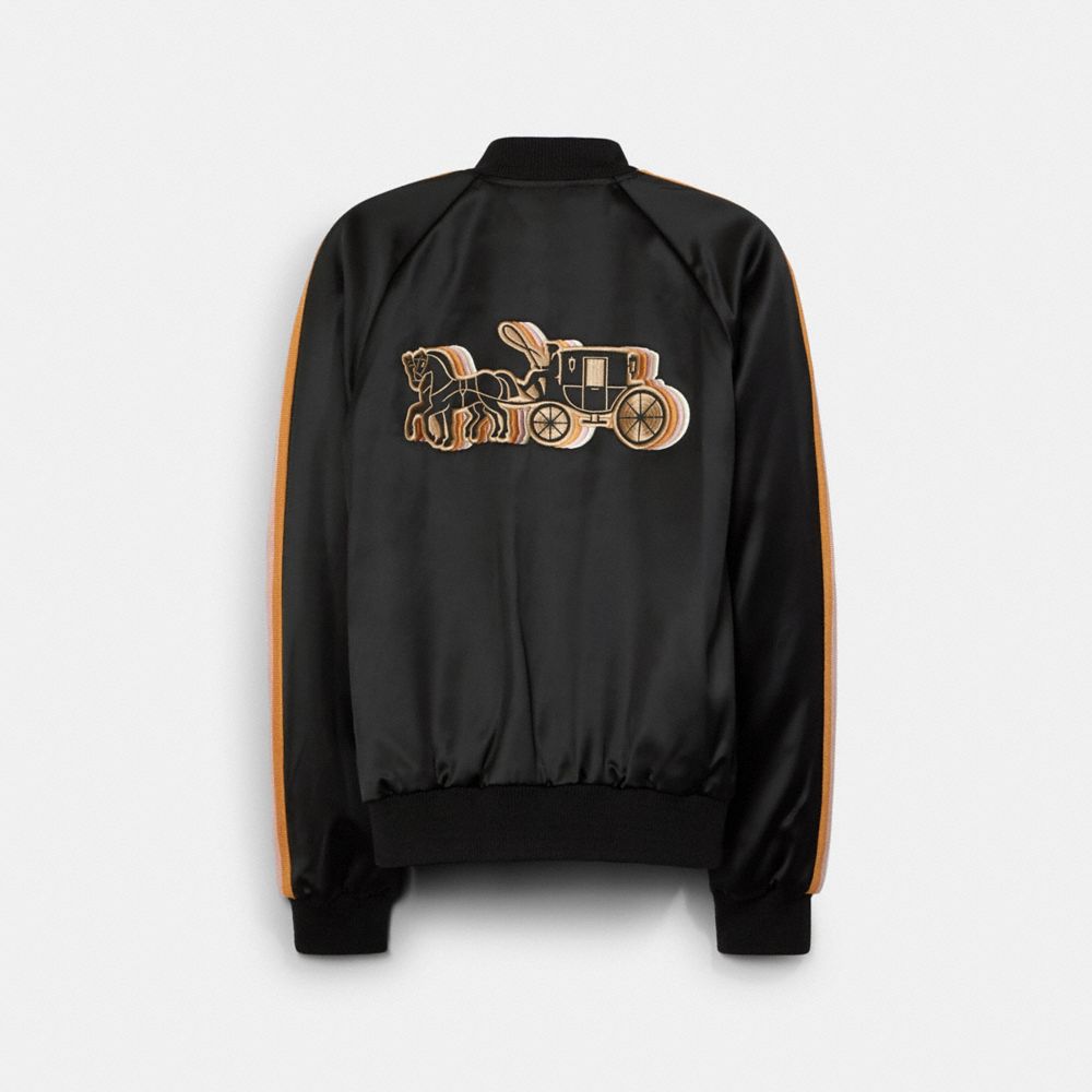 Veste réversible Souvenir à imprimé Cheval et chariot