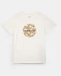 COACH®,SIGNATURE DAISY EMBROIDERED T-SHIRT,cotton,White,Front View