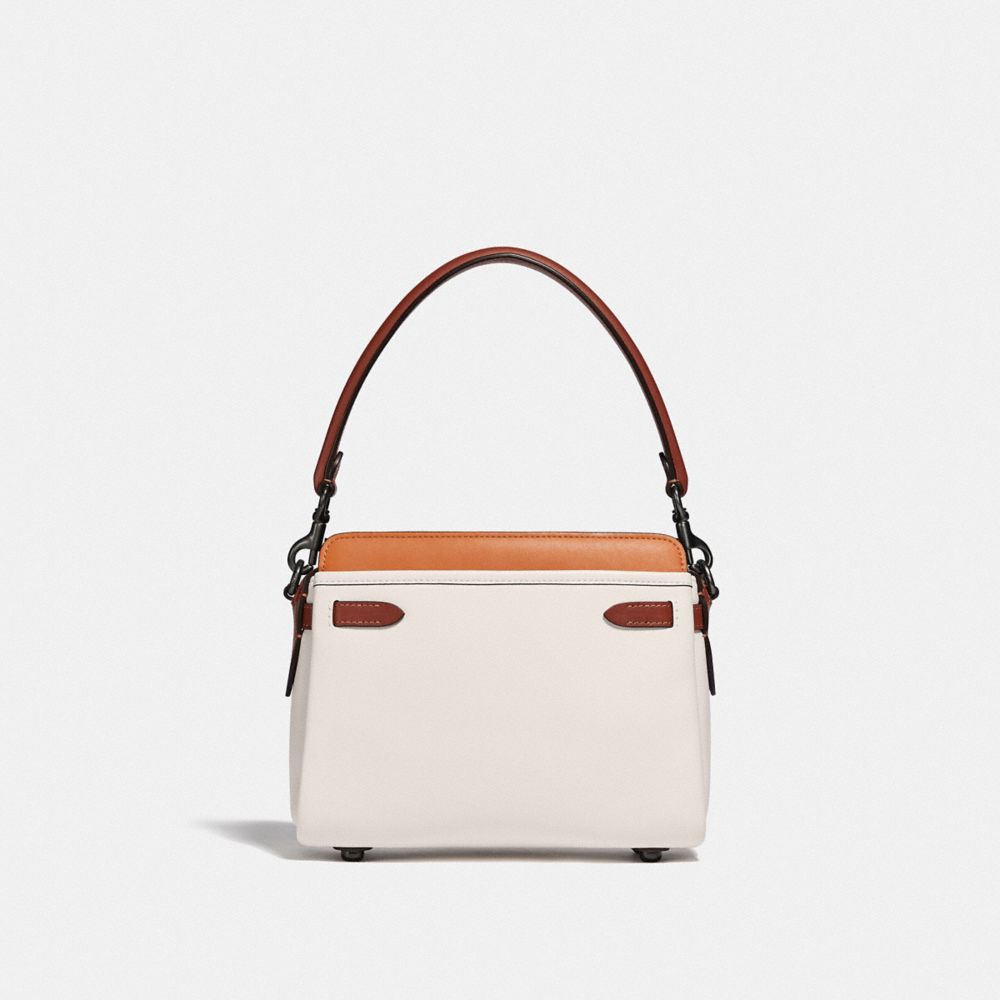 Coach Tate Carryall Colorblock Leather 29 Bag - Oxblood Multi