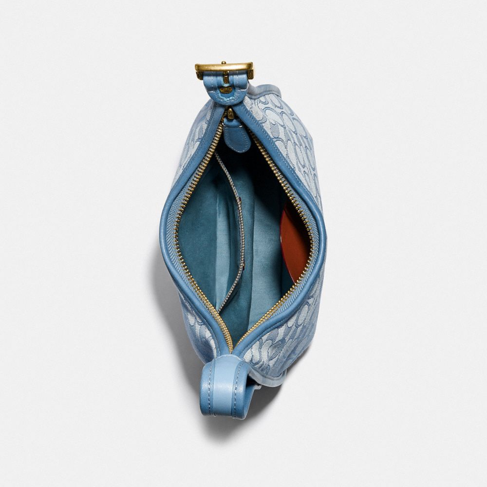 COACH®,Ergo Shoulder Bag In Signature Jacquard,,Inside View,Top View