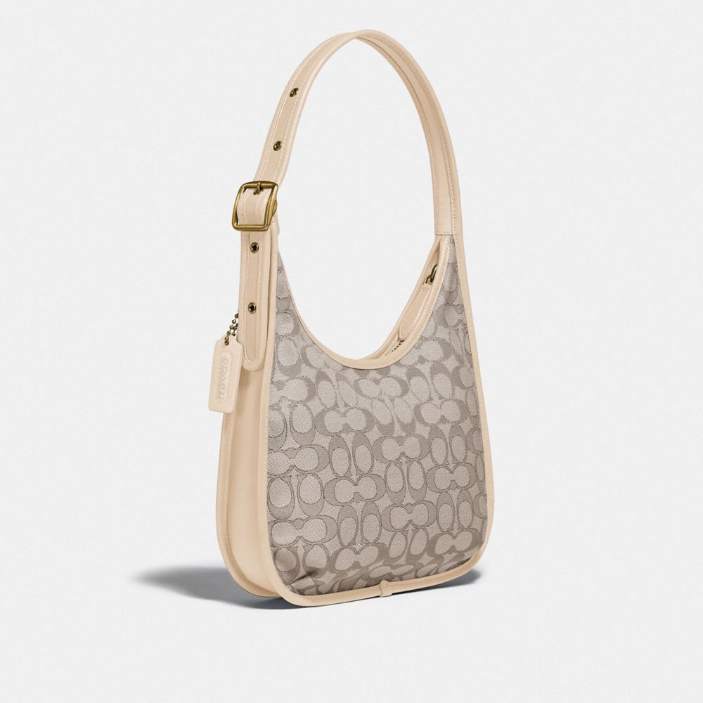 COACH®,Ergo Shoulder Bag In Signature Jacquard,,Angle View