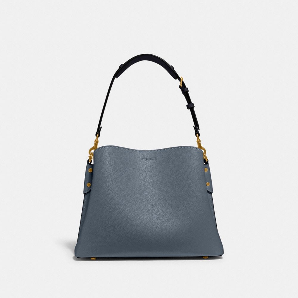 Coach Colorblock Willow Shoulder Bag, Denim Blue 