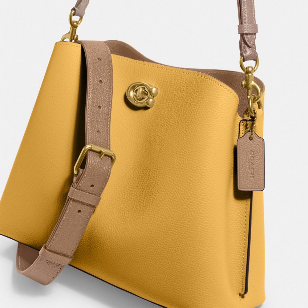 Willow trapezoid leather bag, Coach, Shop Women's Designer Bags Online