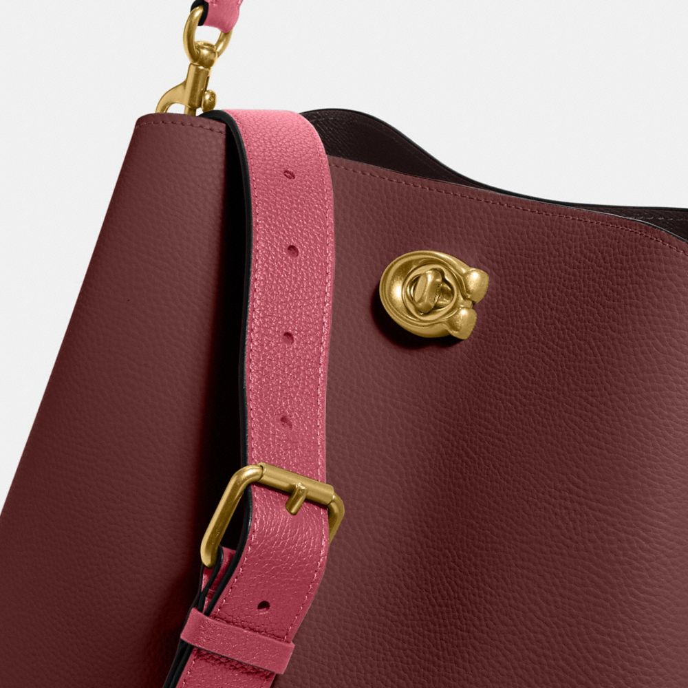 Coach Tammie Shoulder Bag in Colorblock in Cranberry Multi (C7952) - USA  Loveshoppe