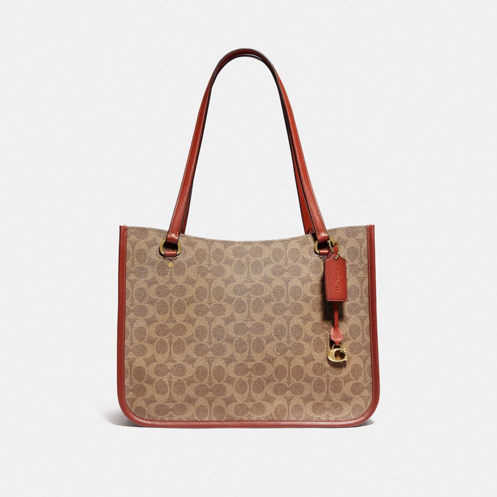 COACH Coated Canvas Signature Carter Carryall 28 Bag