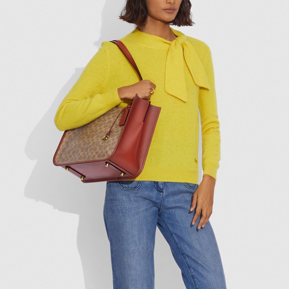 COACH®,Tyler Carryall In Signature Canvas,,Detail View