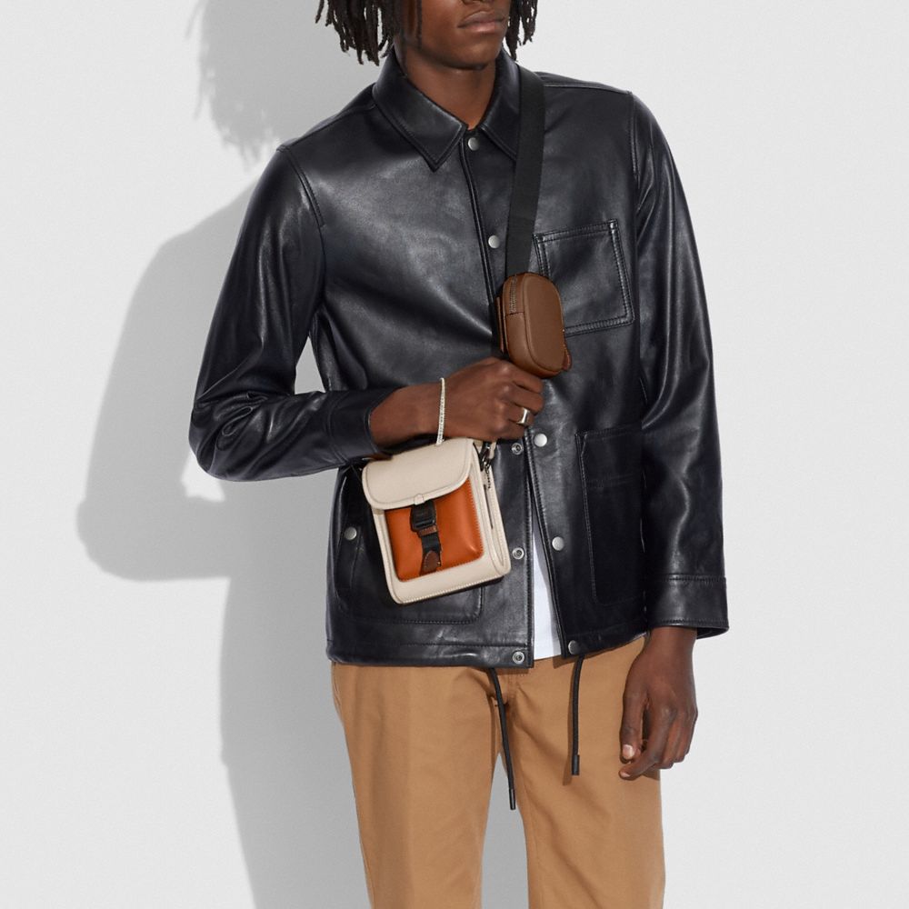 COACH®,Charter North/South Crossbody With Hybrid Pouch In Colorblock,,Detail View