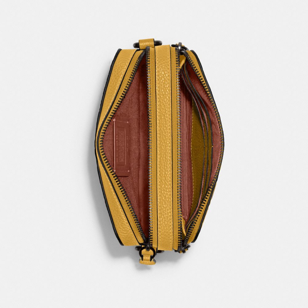 COACH®,Charter Crossbody Bag In Signature Leather,,Inside View,Top View