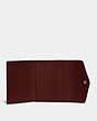 COACH®,WYN SMALL WALLET IN COLORBLOCK,Crossgrain Leather,Mini,Brass/Amazon Green Multi,Inside View,Top View