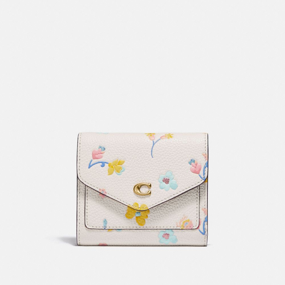 Wyn Small Wallet With Watercolor Floral Print | COACH®