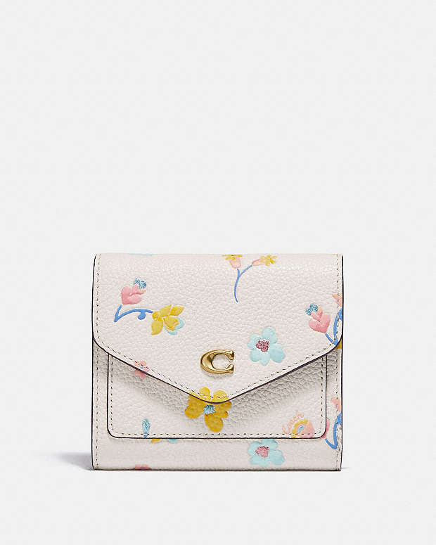 Wyn Small Wallet With Watercolor Floral Print | COACH®