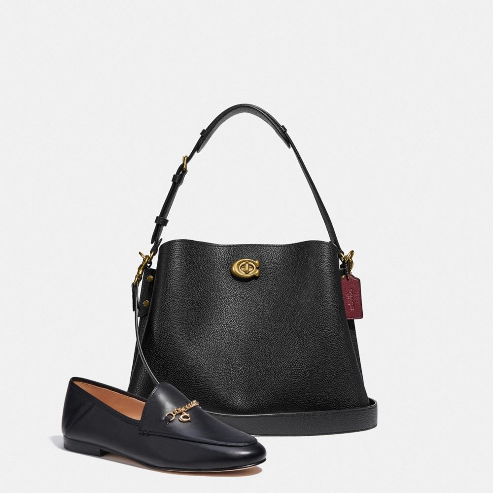 COACH Hanna Shoulder Bag in Black