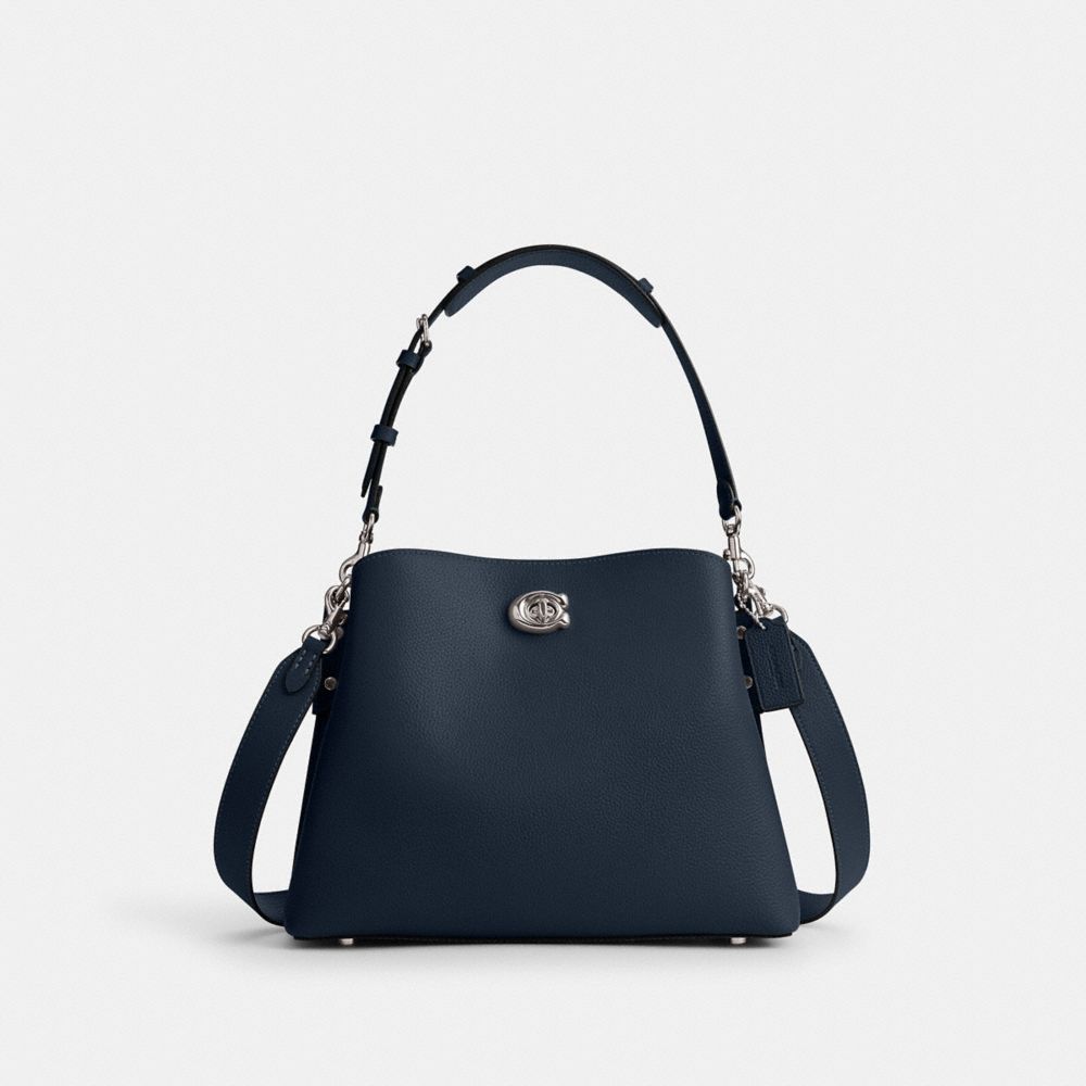 Shop Coach Willow Schultertasche In Blue