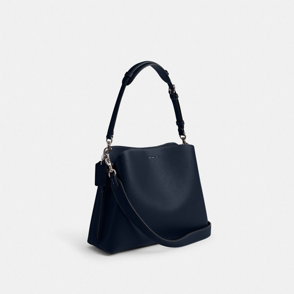 Shop Coach Willow Schultertasche In Blue