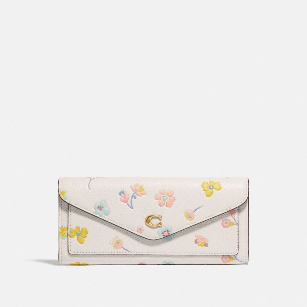 Wyn Soft Wallet With Watercolor Floral Print | COACH®