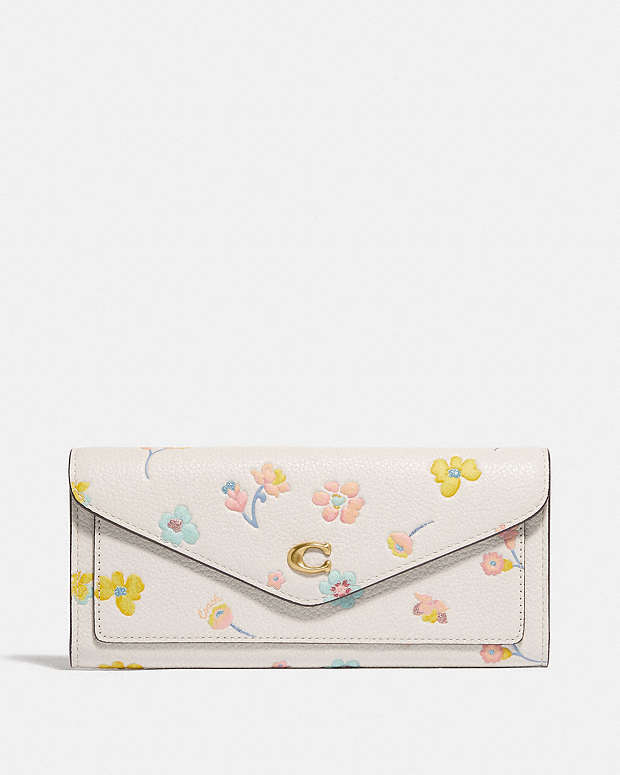 Wyn Soft Wallet With Watercolor Floral Print | COACH®