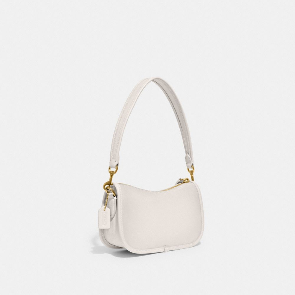 Coach // White Leather Swinger Shoulder Bag – VSP Consignment