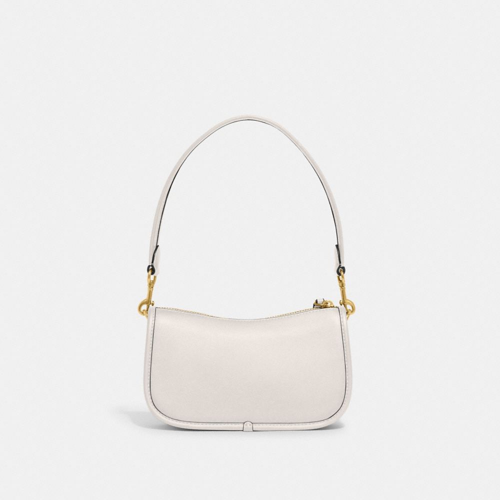 Coach // White Leather Swinger Shoulder Bag – VSP Consignment