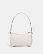 COACH®,SWINGER BAG 20,Smooth Leather,Small,Brass/Chalk,Back View