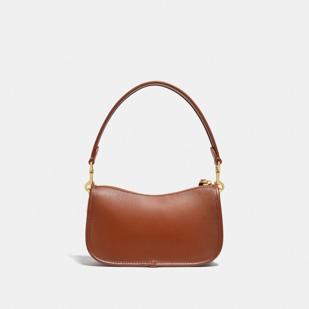 COACH®,SWINGER 20,Cuir tanné,Laiton/Brun 1941,Back View