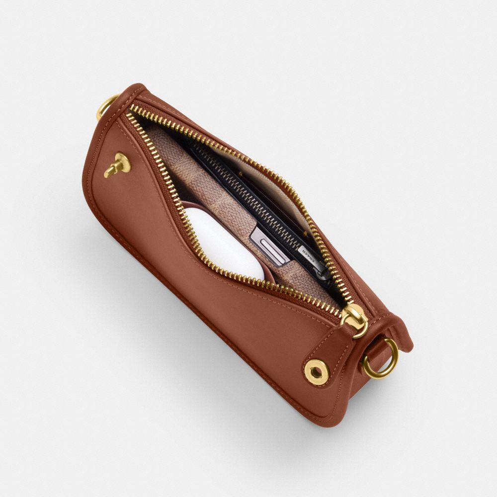 COACH®,SWINGER 20,Cuir tanné,Laiton/Brun 1941,Inside View,Top View