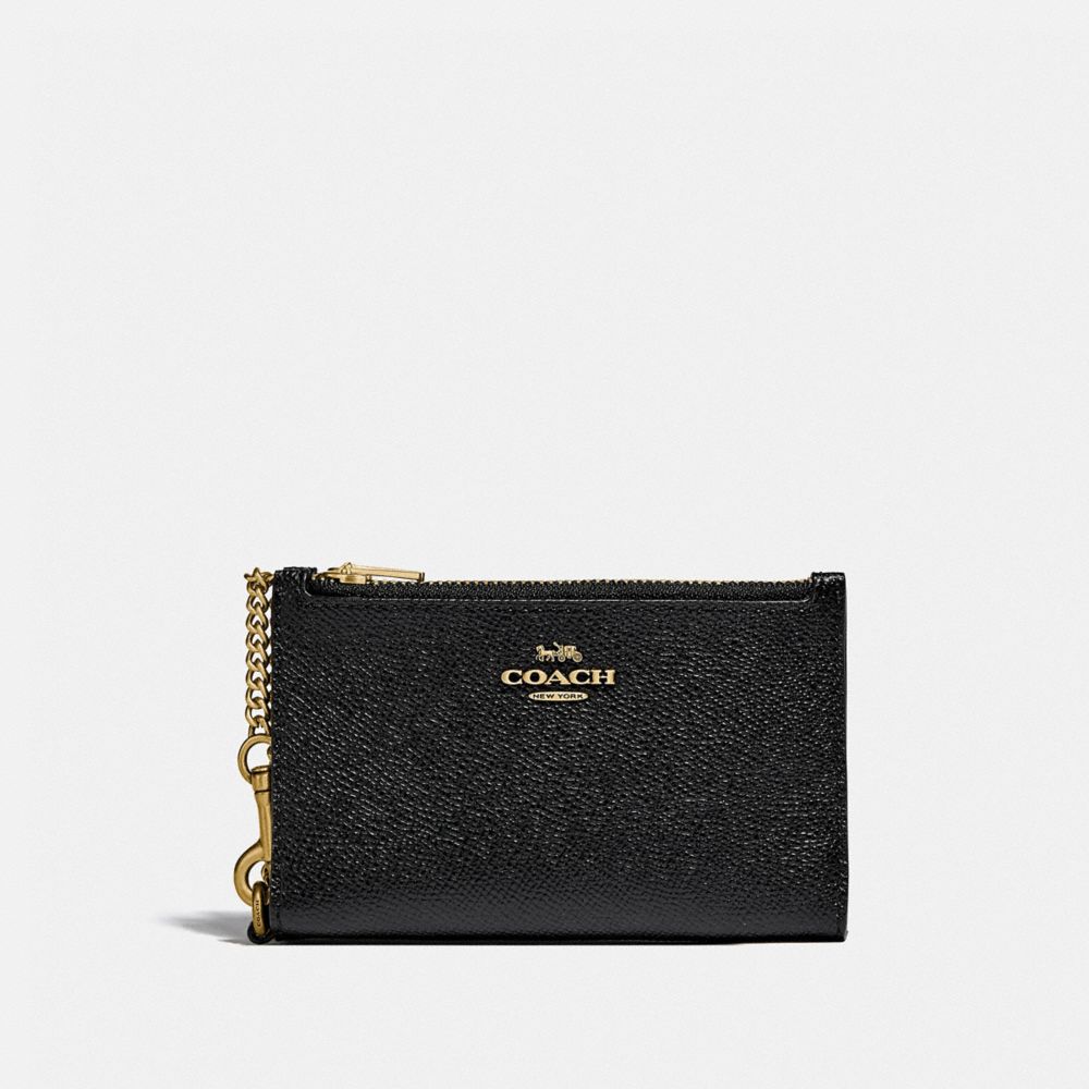 coach card holder with zipper