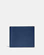 COACH®,3-IN-1 WALLET IN COLORBLOCK,Smooth Leather,Deep Blue/Prussian,Front View