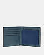 COACH®,3-IN-1 WALLET IN COLORBLOCK,Smooth Leather,Deep Blue/Prussian,Inside View,Top View