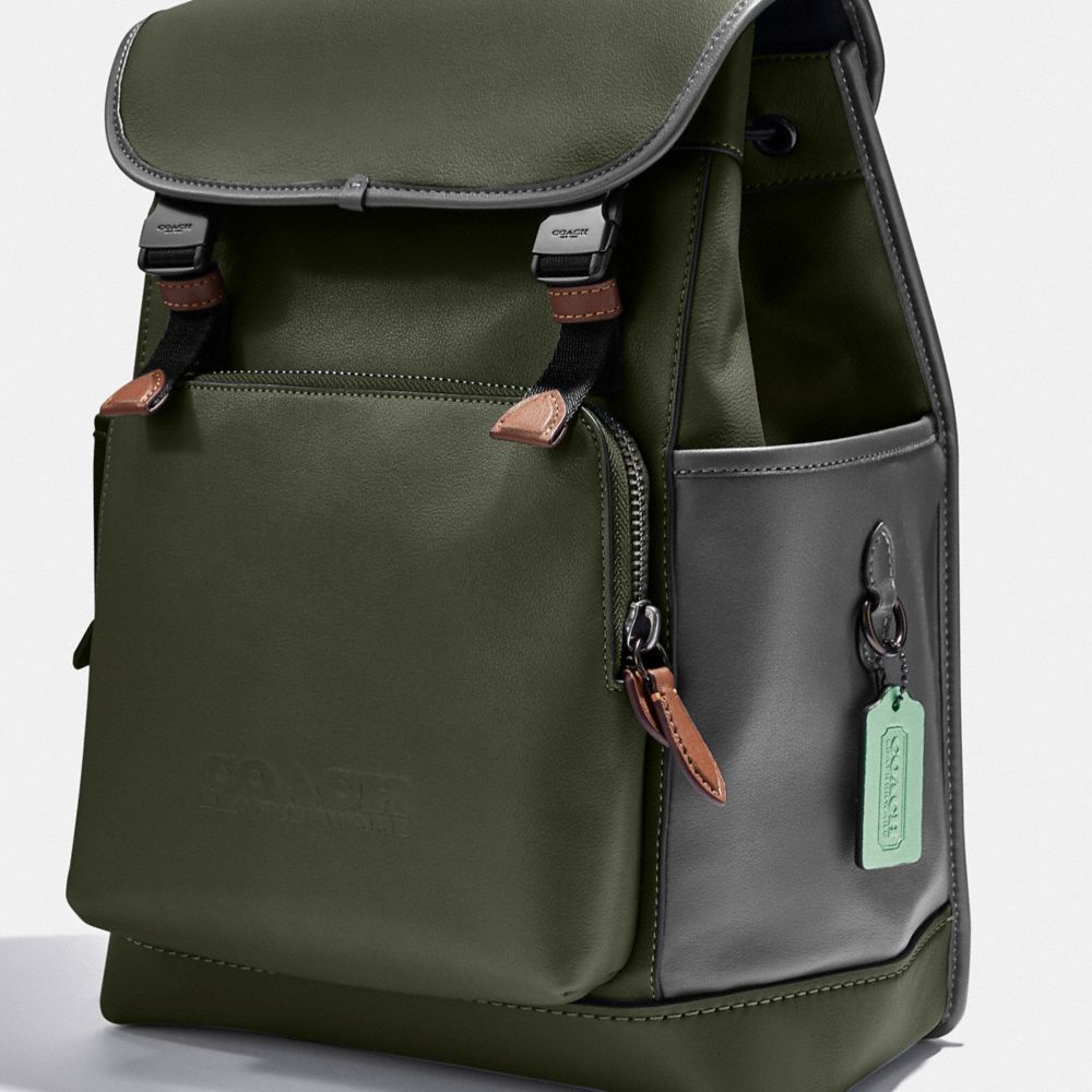 League Flap Backpack In Colorblock