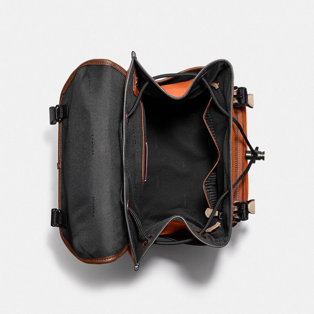 COACH®,League Flap Backpack In Colorblock,,Inside View,Top View