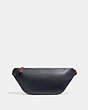 COACH®,LEAGUE BELT BAG IN COLORBLOCK,Smooth Leather,Medium,Black Copper/Blue Quartz Multi,Back View