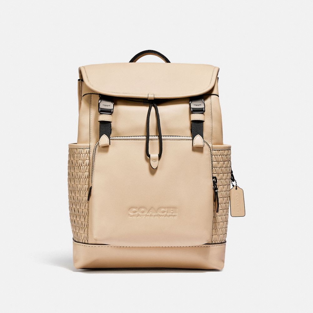 League Flap Backpack With Weaving | COACH®