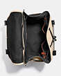 COACH®,LEAGUE FLAP BACKPACK WITH WEAVING,Smooth Leather,X-Large,JI/Ivory,Inside View,Top View