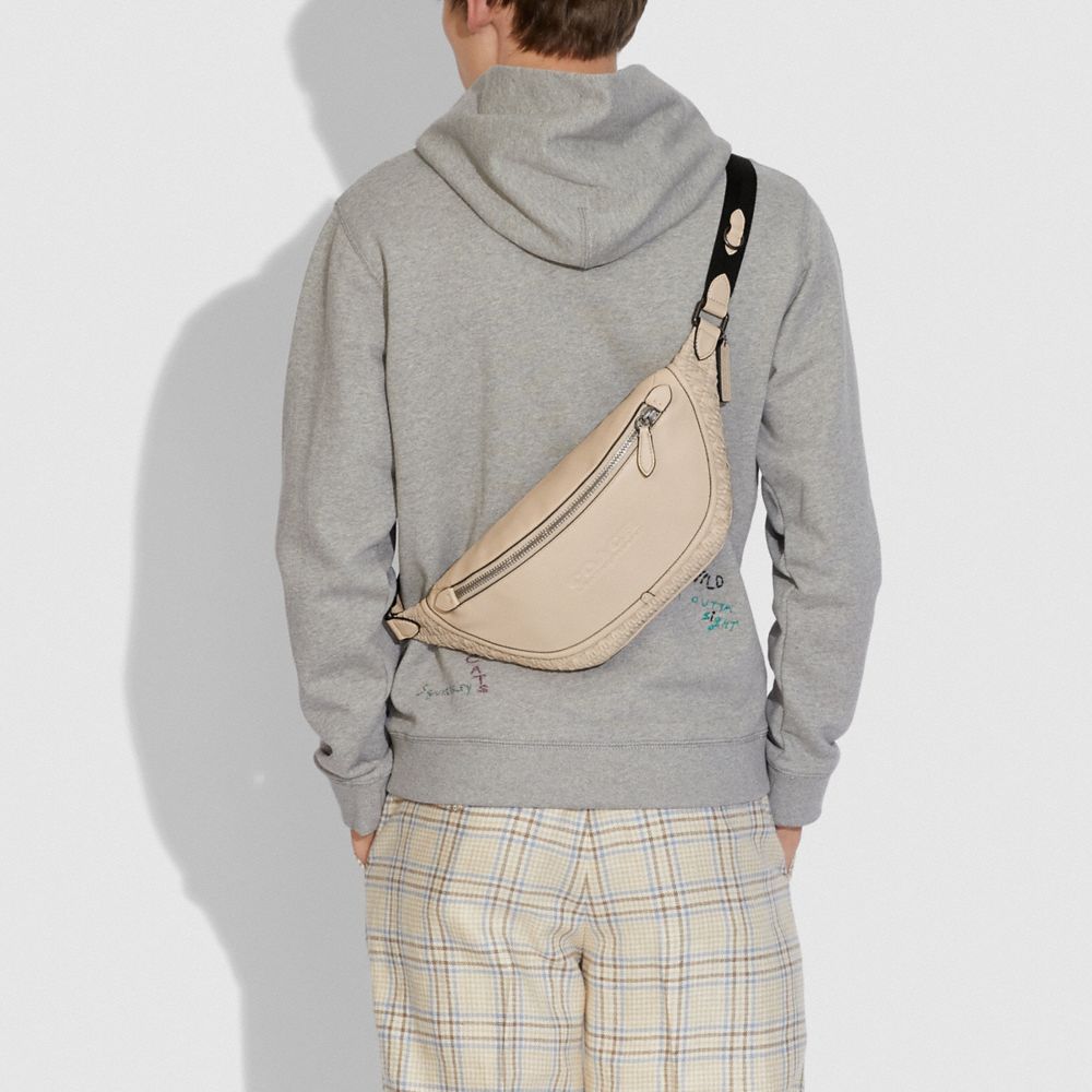 League Belt Bag With Weaving