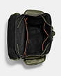 COACH®,HITCH BACKPACK,Sport calf leather,X-Large,Army Green/Black Copper,Inside View,Top View