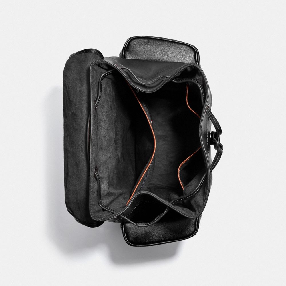 COACH®,HITCH BACKPACK,Large,Black Copper/Black,Inside View,Top View