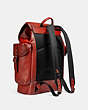 COACH®,HITCH BACKPACK,Sport calf leather,Large,Black Copper/Red Sand,Angle View