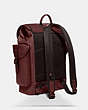 COACH®,HITCH BACKPACK,Sport calf leather,Large,Wine,Angle View