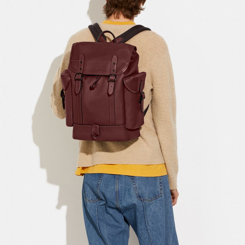 COACH®  Hitch Backpack In Rainbow Signature Canvas