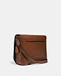 COACH®,GOTHAM MESSENGER 34,Smooth Leather,Medium,Black Copper/Dark Saddle,Angle View