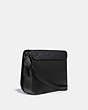 COACH®,GOTHAM MESSENGER 34 IN SIGNATURE CANVAS,Signature Coated Canvas/Smooth Leather,Medium,Black Copper/Charcoal,Angle View