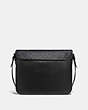 COACH®,GOTHAM MESSENGER 34 IN SIGNATURE CANVAS,Signature Coated Canvas/Smooth Leather,Medium,Black Copper/Charcoal,Back View