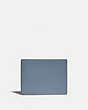 COACH®,SLIM BILLFOLD WALLET IN COLORBLOCK,Smooth Leather,Blue Quartz/Midnight,Front View