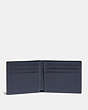 COACH®,SLIM BILLFOLD WALLET IN COLORBLOCK,Smooth Leather,Blue Quartz/Midnight,Inside View,Top View