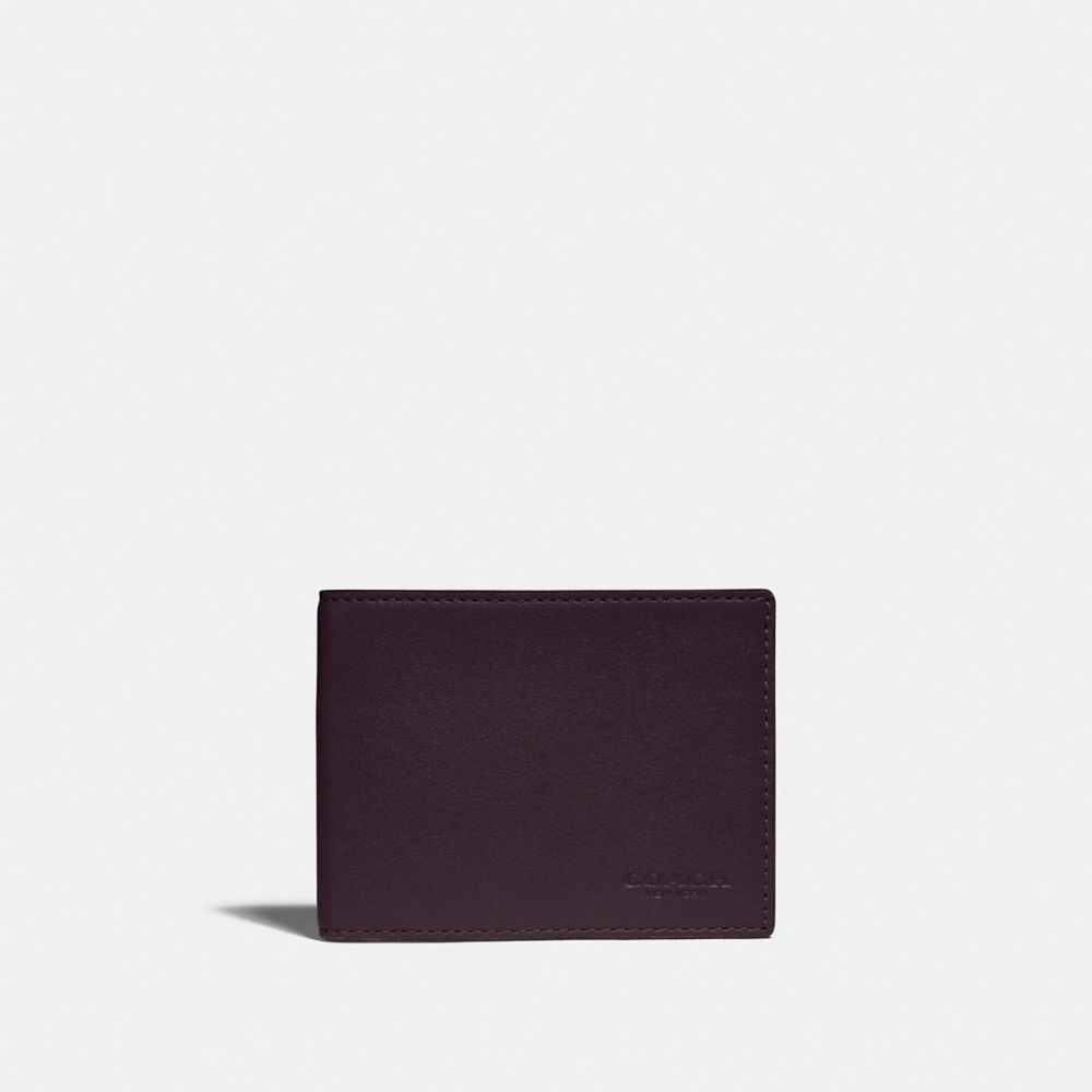COACH®,Slim Billfold Wallet In Colorblock,,Front View