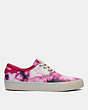 COACH®,CITYSOLE SKATE SNEAKER,canvas,Bold Pink,Angle View