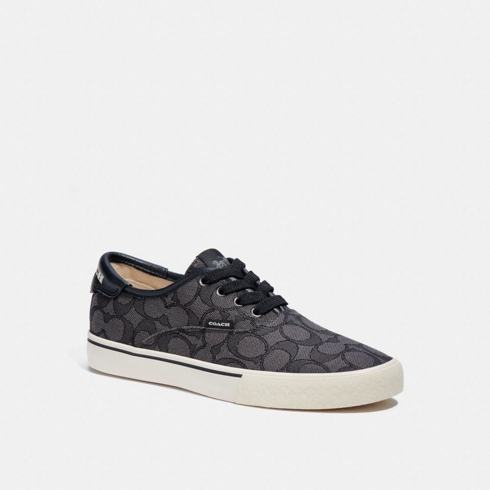COACH®,CITYSOLE SKATE SNEAKER,Charcoal/Black,Front View image number 0