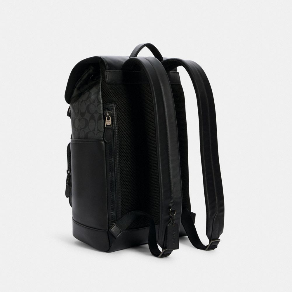 COACH® Outlet  Track Backpack In Signature Canvas