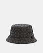 COACH®,SIGNATURE BUCKET HAT,n/a,Black Signature,Front View