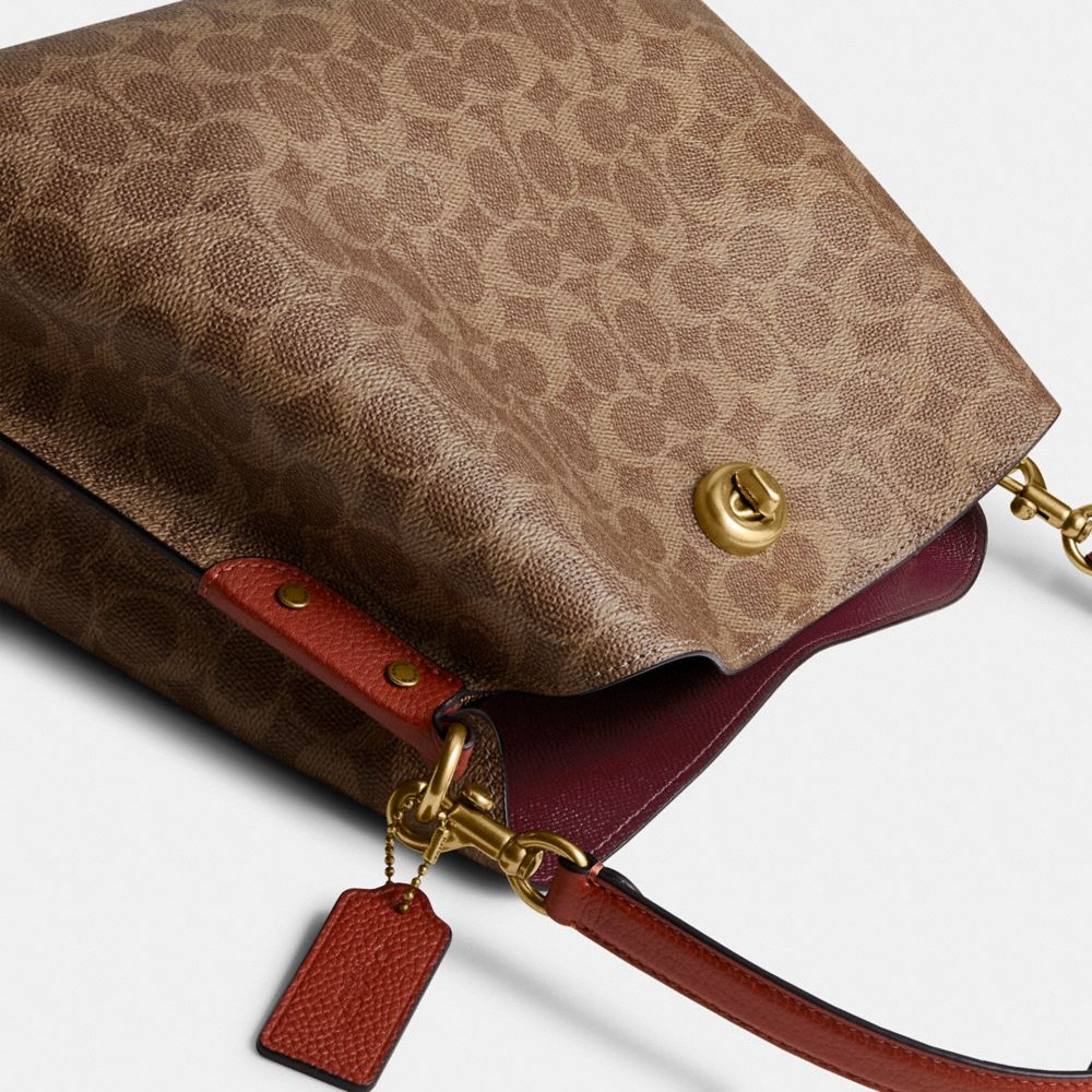 COACH®: Willow Shoulder Bag In Signature Canvas